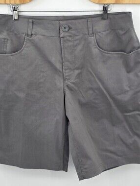 Kuiu Gray Flat Front Chino Shorts Gray Men's 38 X 11 Hunting Camping